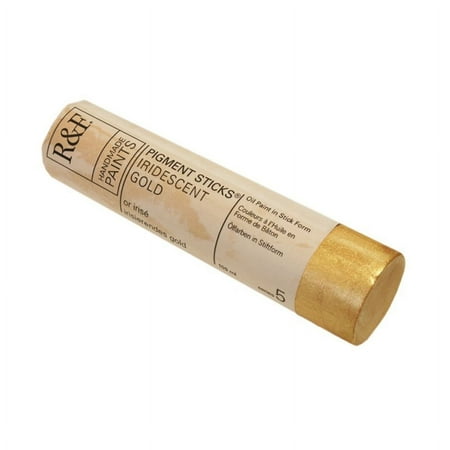 UPC: 0836943003859 | R&F Handmade Paints Pigment Stick  100ml  Iridescent Gold