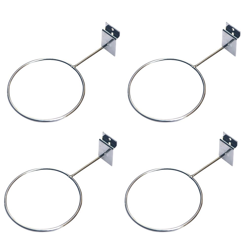4 PCS Wall Mount Sports Ball Racks Display Ball Holders for Basketball Soccer Football Volleyball Exercise Ball Medicine Ball (Si