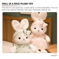 thumbnail image 2 of Juguete de peluche de peluche de conejito Muñeca de conejo de peluche divertido para niñas para niños, 2 of 5