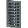 thumbnail image 1 of Blue Sea Systems WeatherDeck 12V DC Waterproof 8-Position Circuit Breaker Panel, Grey, 1 of 1