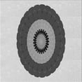 thumbnail image 1 of Ahgly Company Machine Washable Indoor Square Transitional Dim Gray Area Rugs, 6' Square, 1 of 7
