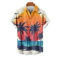 thumbnail image 4 of Tqcoqu Men Casual Turndown Collar Printing Short Sleeve Button Shirt Blouse, 4 of 6