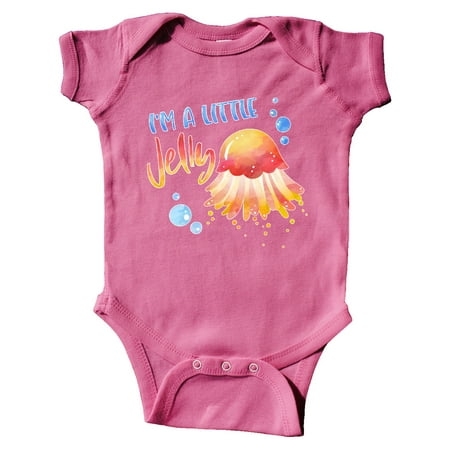 

Inktastic I m a Little Jelly Jellyfish Humor with Bubbles Gift Baby Boy or Baby Girl Bodysuit