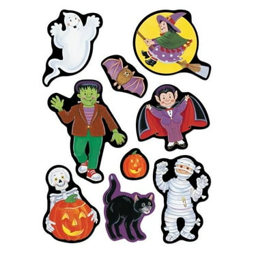 Beistle 853 Halloween Character Stickers - Pack of 12
