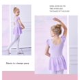 thumbnail image 3 of SDNall Ballet Leotards for Girls Children'S Dance Leotard Clothes Summer Flying Sleeve Training Clothes Toddler Dance Outfits Age:3-4 Years, 3 of 9
