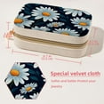 thumbnail image 5 of Daisy Portable Velvet Organizer Box with Removable Compartment - Earring Holder, Necklace Holder, and Travel Organizer - Gift, 5 of 7