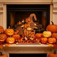 thumbnail image 6 of CSEONE Indoor Halloween Decor, 2D Halloween Pumpkin Ghost Table Decor, Wooden Standee Mantel Shelf Decoration, Flat Halloween Decor for Festive Party Display, B, 6 of 7