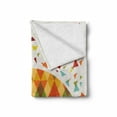 thumbnail image 2 of Geometric Soft Flannel Fleece Throw Blanket, Colored Triangles Like Raindrops Absract and Fashion Mosaic Umbrella Art Print, Cozy Plush for Indoor and Outdoor Use, 50" x 60", Multicolor, by Ambesonne, 2 of 6