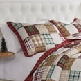 thumbnail image 4 of Greenland Home Fashions Oxford 100% Cotton Quilted Pillow Sham, Red, Standard 20x26-inch, 4 of 6