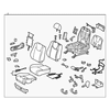 Genuine OE Lexus Seat Assembly - 71200-0E312-B0