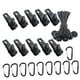 thumbnail image 3 of 30x/Set Clips para lona cuerdas de mosquetón herramientas de Camping Clip de lona de agarre reutilizable Estilo C, 3 of 8
