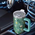 thumbnail image 4 of 1pc frog 40oz Tumbler with Straw & Handle - Insulated Stainless Steel Cup | Holiday Gift for Man Women (Christmas, Valentine's, Birthday), 4 of 5