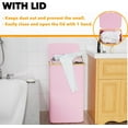 thumbnail image 4 of SpaceAid 110L Laundry Hamper with Lid, Large Tall Clothes Basket Bin, Pink, 4 of 6