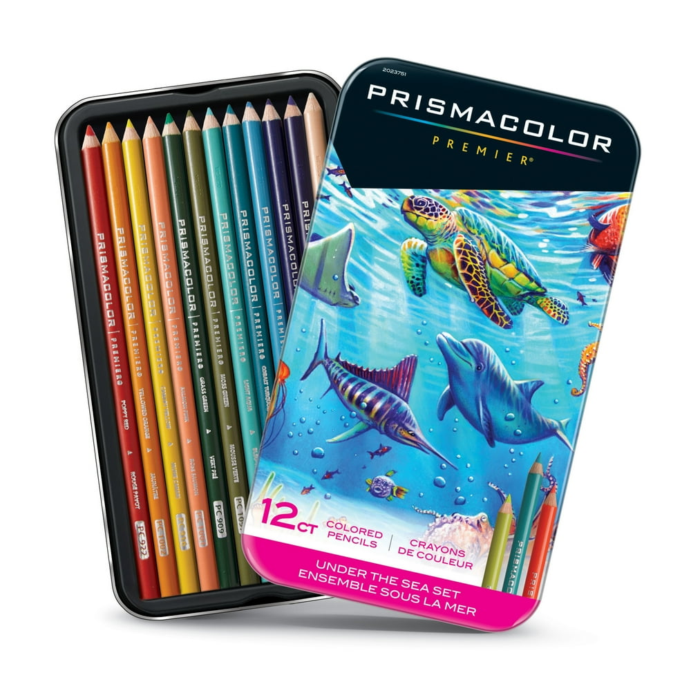 Prismacolor Premier Thick Core Colored Pencil Set, 12Pencil Set, Under