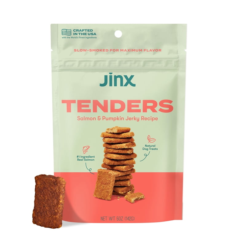 Salmon and Pumpkin Jerky Dog Treats, 5 oz photo 1