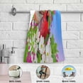thumbnail image 4 of Coolnut Spring Flower Cardinal Hand Towels 2 PCS, Summer Birds House Kitchen Towel Ultra Soft and Highly Absorbent,Decorative Fingertip Face Towel for Bathroom Hotel, 28.3"x 14.4", 4 of 5