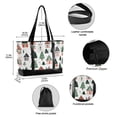 thumbnail image 2 of FORMRS Canvas Laptop Tote Bag for Women with 15.6" Computer Compartments Shoulder Handbag, Orange Christmas House, 2 of 7