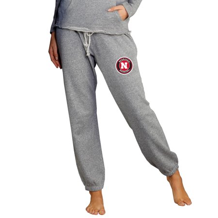 Nebraska Lounger - Nebraska Cornhuskers Concepts Sport Women's Mainstream Knit Jogger Lounge Pants - Heather Gray