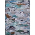 thumbnail image 2 of 10' X 14' Blue Gray And Brown Abstract Washable Indoor Outdoor Area Rug, 2 of 5