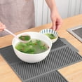 thumbnail image 6 of Black Silicone Twill Draining & Heat-Resistant Mat – Foldable Multi-Use Drip Pad for Dishes, Produce and Countertop Protection, Dish Drying Mat for Kitchen Counter, 6 of 6