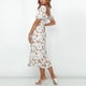 thumbnail image 3 of Vestido HUOGUO, moderno y casual con estampado floral para mujer, 3 of 5