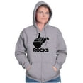 thumbnail image 3 of West Virginia Rocks Travel Souvenir Unisex Fleece Graphic Zip Up Hoodie Brisco Brands 2X, 3 of 5