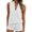 White, variant on Likimi Womens Two Piece Set Sleeveless V Neck Solid Color Top With High Waist Shorts Summer Lightweight Breathable Outfit Set Beige Size L