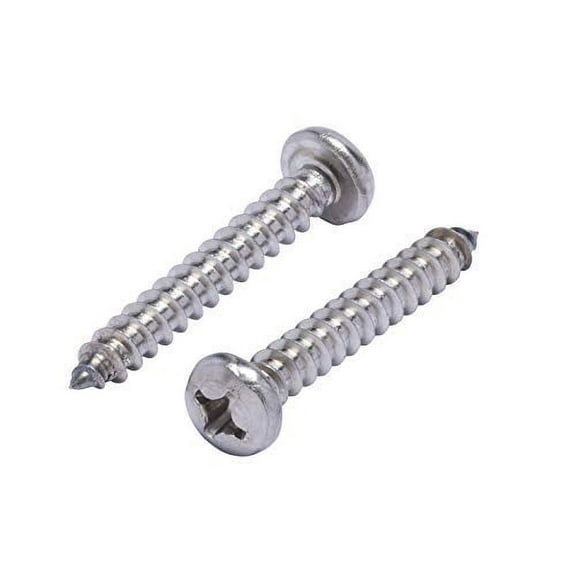 Bolt Dropper | 12 X 1-12" Stainless Pan Head Phillips Wood Screw 25Pc 18-8