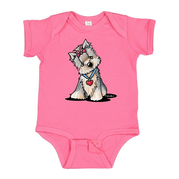 Inktastic Butternut Yorkie Boys or Girls Baby Bodysuit