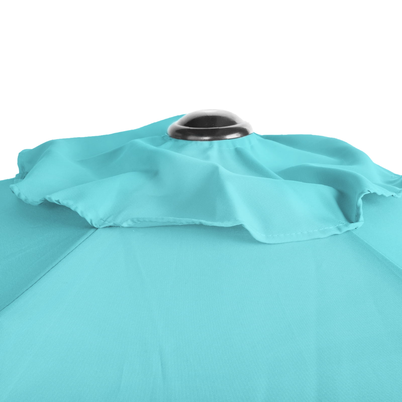 9FT Round Patio Umbrella - Sky Blue, Heavy-Duty Polyester Canopy, 6 Iron Ribs, Crank Tilt & KD Structure for Outdoor Spaces (Patio/Balcony/Garden/Poolside)