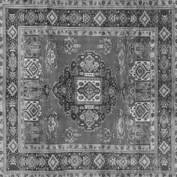 Ahgly Company Indoor Square Persian Gray Traditional Area Rugs, 8' Square