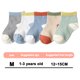 thumbnail image 2 of Calcetines transpirables de malla de estilo fino de verano, nuevos calcetines de tubo mediano para bebé, calcetines para bebé, calcetines para recién nacido, costuras coloridas Zhivalor BST3051063-2, 2 of 5