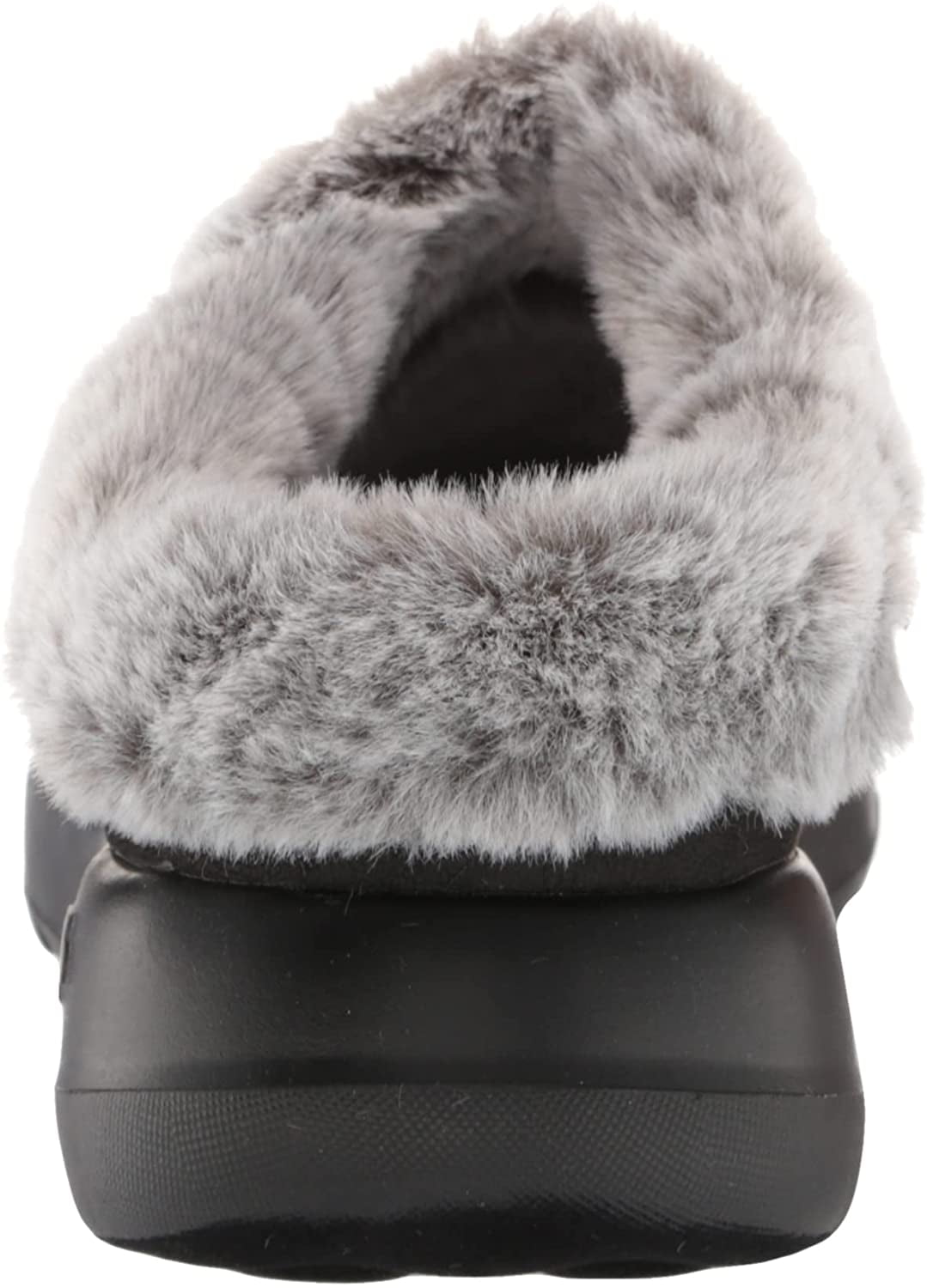 skechers on the go joy suede and faux fur clogs