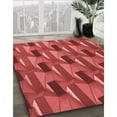 thumbnail image 2 of Ahgly Company Indoor Square Patterned Valentine Red Area Rugs, 8' Square, 2 of 6