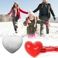 thumbnail image 4 of Juguetes para hacer bolas de nieve con forma de corazón, clip para hacer bolas de nieve con forma de corazón, molde de arena para hacer ladrillos de nieve para peleas de bolas de nieve., 4 of 14