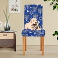 thumbnail image 6 of Menorah Festival Dining Chair Covers Set of 4, Stretch Washable Removable Chair Slipcovers Protector Cover for Living Room, Holiday Hotel, Restaurant, Ceremony, Table Banquet, 6 of 6