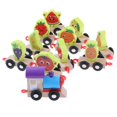 thumbnail image 2 of Bloque de Apilamiento Juguete Educativo para Niño Fruta Hugo Tren de apilamiento de madera, 2 of 10