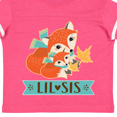 thumbnail image 4 of Inktastic Little Sister Woodland Fox Girls Girls Toddler T-Shirt, 4 of 5