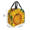 thumbnail image 2 of Naloa Vibrant Sunflower Painting Print Lunch Box for Women Men,Insulated Lunch Bag,Lunchbox,Thermal Leakproof Cooler,Reusable Lunch Tote Bag for Work School Travel Picnic, 2 of 7