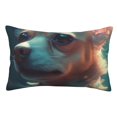 thumbnail image 1 of Fotbe Cute Flower Chihuahua Puppy Funda de Almohada Decorativa Estilo Occidental, Lujo en Algodón, Fundas para Almohadas King, Cojín Estampado para Decoración del Hogar-14"x20", 1 of 6