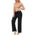 thumbnail image 2 of INSPIRE CHIC Women's Maternity Full Coverage Adjustable Buckled Straps Postpartum Nursing Bra V-Neck Wireless Bralettes 2XL Beige, 2 of 4