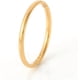 thumbnail image 1 of 1 unidad de anillo liso chapado en oro de 18 quilates, estilo minimalista, para mujer, joyería delicada y moderna., 1 of 2