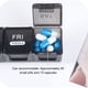 thumbnail image 5 of Naiovety Pastillero Organizador Fácil De Usar Para La Organización Diaria De Pastillas Caja De Pastillas Semanal Segura 7 Días En Francés Almacenamiento y organización del hogar gris, 5 of 6