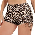 thumbnail image 3 of TOWED22 Swim Shorts For Women Swimwear Women Plus Size Solid&Print Hight Waist Brazilian Bikini Bottom Womens Swim Shorts,Khaki, 3 of 5