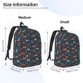 thumbnail image 3 of Naloa Autumn Forest Animals Cute Canvas Backpack for Men Women Rucksack Casual Travel Daypack College Tote Satchel Bookbag for Teens-Medium, 3 of 7