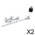 thumbnail image 1 of 2x Brazo De Platillo De Metal, Trinquete, Inclinación, Caja, Apagador, Sordina, Abrazaderas De Extensión De Tambor, 1 of 8