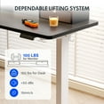 thumbnail image 3 of FlexiSpot 48"x24" Electric Standing Desk with One-Piece Desktop, 2 Removable Drawers, Headphone Hook, 4 Height Memory Presets, 250lbs Capacity Ergonomic Sit Stand Desk with Monitor Stand, 3 of 10
