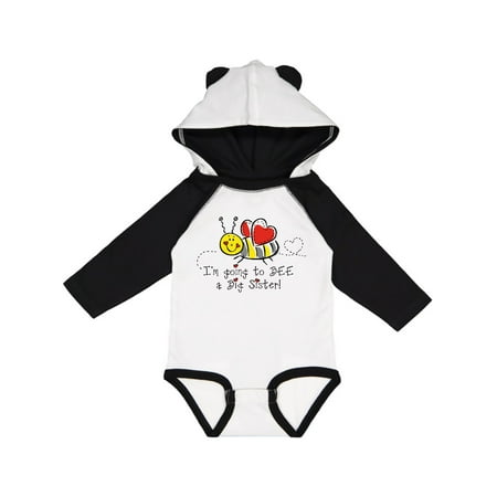 

Inktastic Bee Future Big Sister Gift Baby Girl Long Sleeve Bodysuit