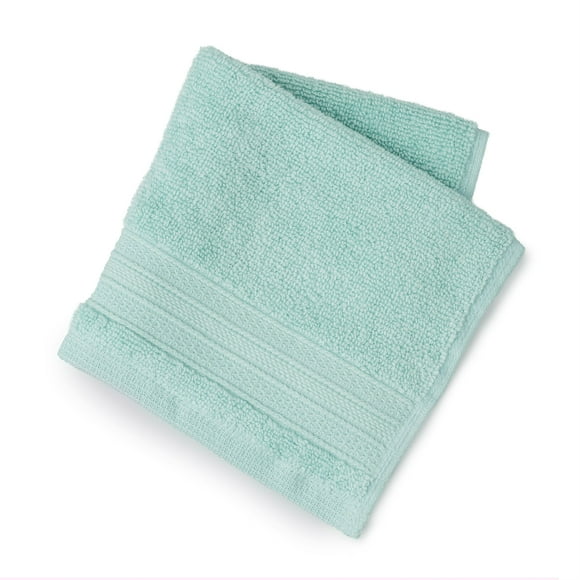 Hometrends Gant de toilette uni 100 % coton, 1 pièce, 550 g/m², très absorbant et doux, bleu sarcelle clair