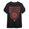 thumbnail image 2 of Camiseta de manga corta con el logo de Breaking Benjamin (modelo 340460), divertida, para hombre, color negro. Camiseta PR para adultos, hombres, mujeres, adolescentes, jóvenes., 2 of 7